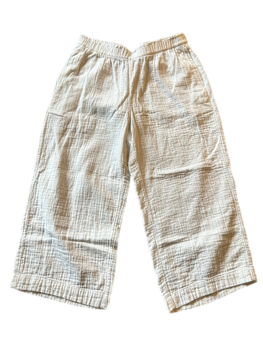 Old Navy White Wide-Leg Pants Petite Large